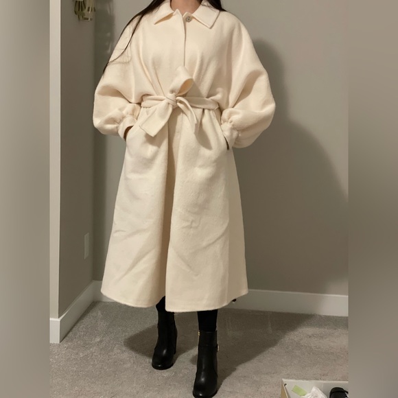 Brand new luxury cream coat from Silk Maison - Picture 3 of 4